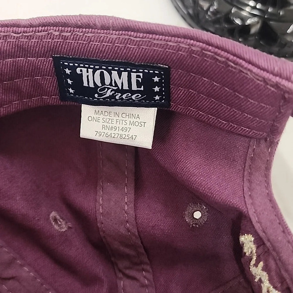 Home Free Womens_Unisex Purple Baseball Hat Adjustable Cap - Picture 7 of 12